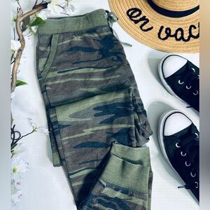 Altar’d State Army Green Camouflage Jogger Sweatpants